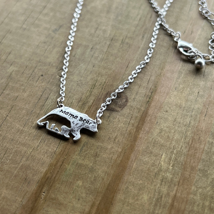 Mama Bear Charm Chain Necklace