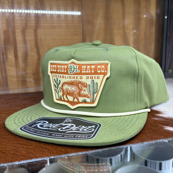 Red Dirt Hat Co. The Hunt Olive Roped Hat RDHC-559