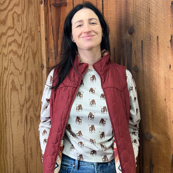 2 Fly Co Cream of the Crop Hereford Long Sleeve Top