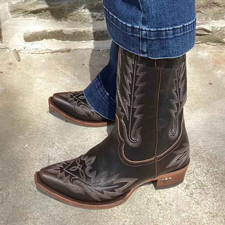 Lane Women's Lexington Snip Toe Boot in Dark Chocolate LB0488Z