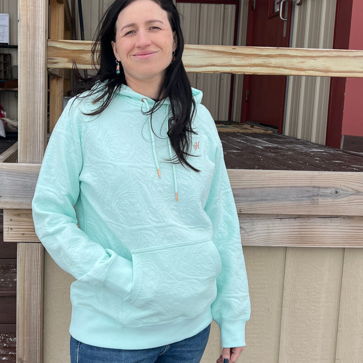 Hooey Women's Aqua Concho Hoodie