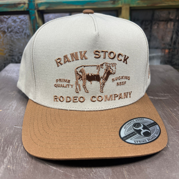 Hooey Rank Stock Tan & Brown Trucker Hat