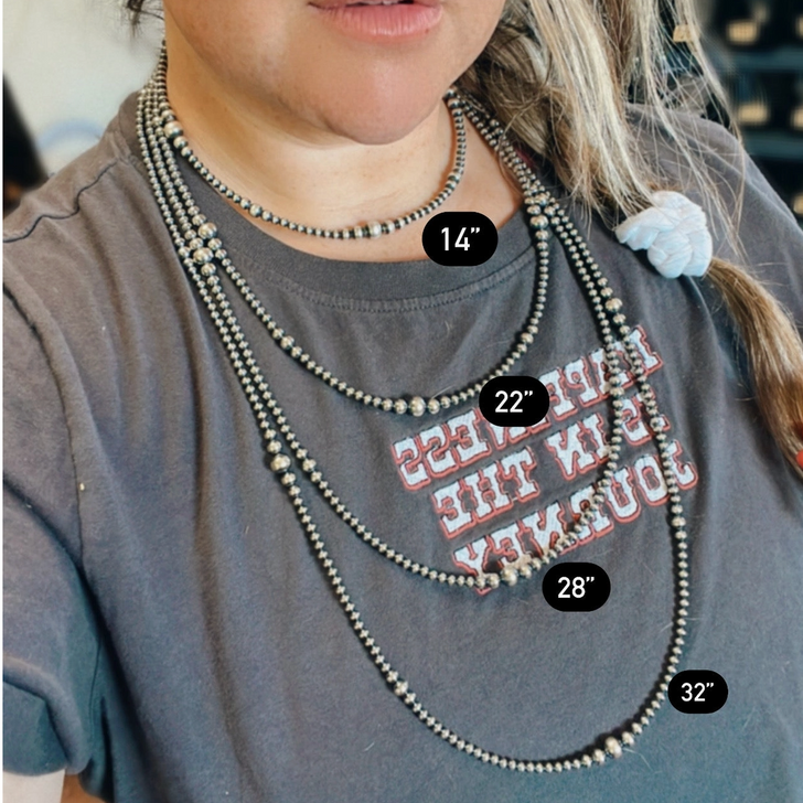 Graduated Sterling Silver Pearl Choker Necklace