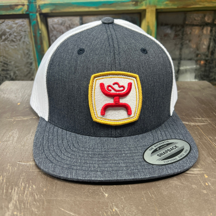 Hooey "Zenith" Grey and White Trucker Hat 2024T-GYWH