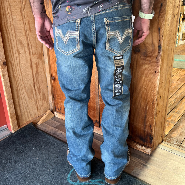 Rock & Roll Men's Rope Stitch Double Barrel Relaxed Fit Bootcut