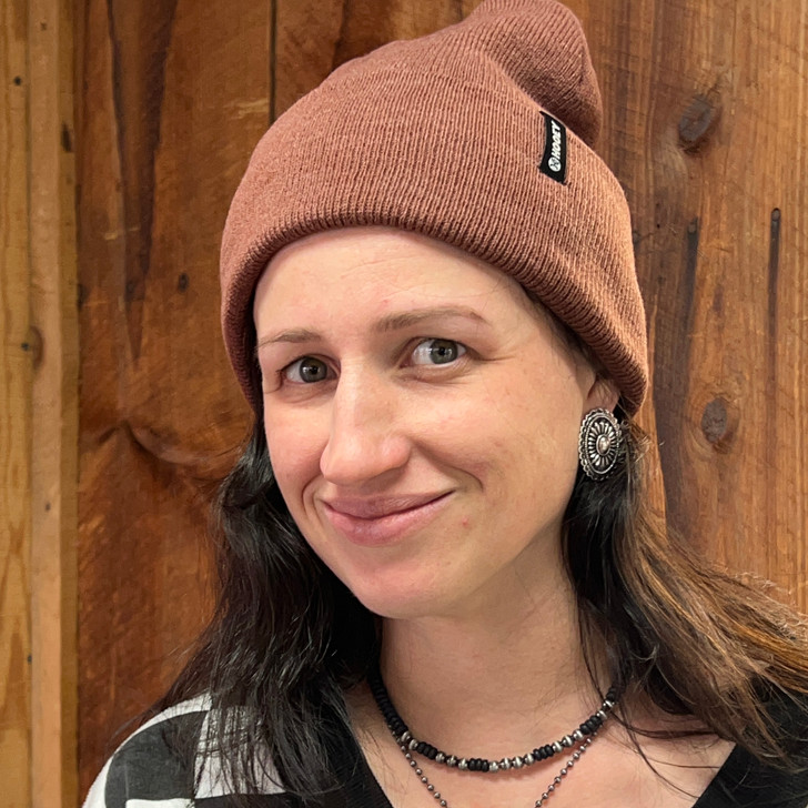 Hooey Beanie Maroon with Black / White Woven Hooey Label - OSFA