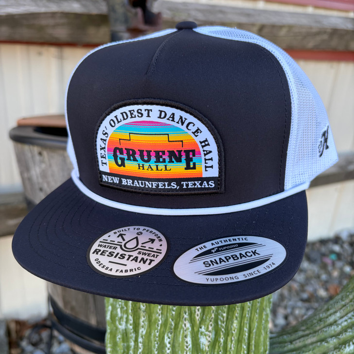 Hooey Gruene Hall Black Trucker Hat GH2605T-BKWH