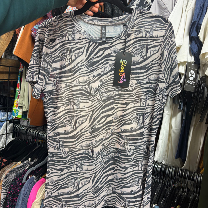 2 Fly Co. Women's Let's Get Mesh Wild Tee