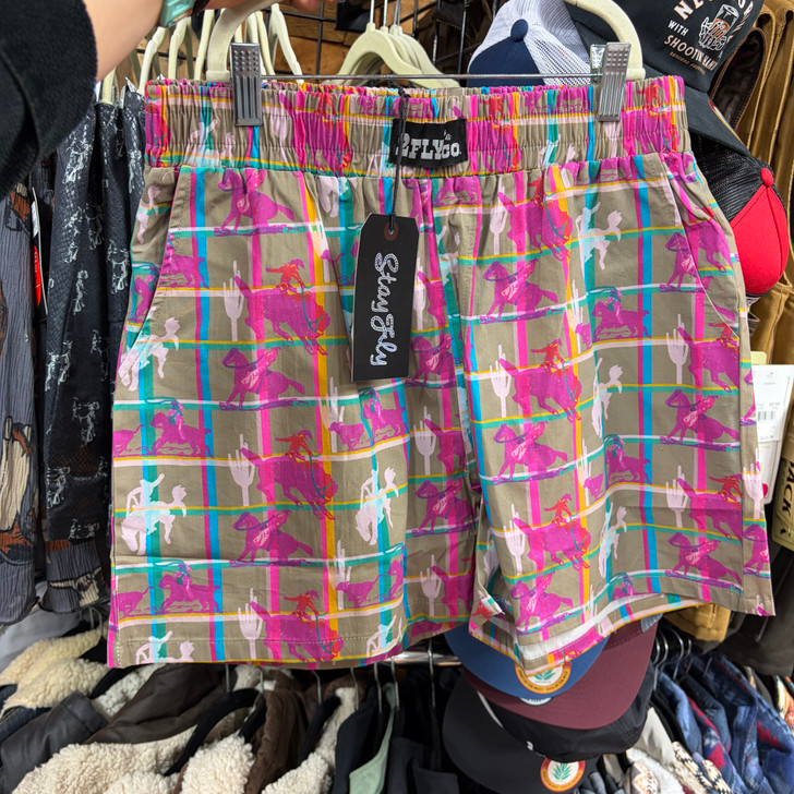 Size Medium 2 Fly Co Pop'n Plaid Rock It Boxers