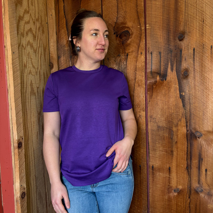 2 Fly Co Women's Purple Cloud Basic Free Tee