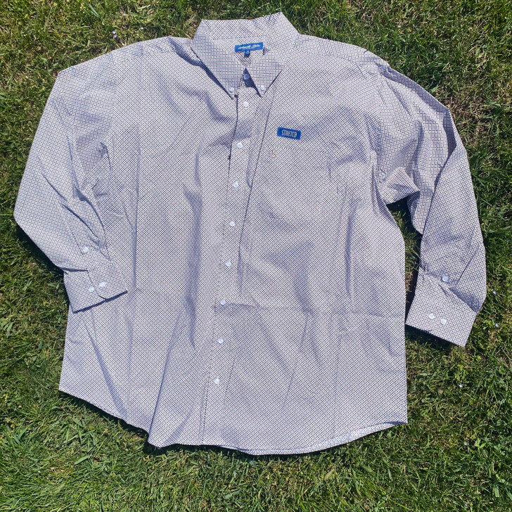 Panhandle Men‘s Tan Long Sleeve One Pocket Button Shirt SMB2S08955 SXB2S08955