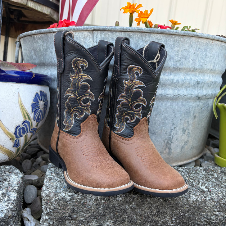Roper Little Boy's Tan and Black Gabriel Boot 09-018-0904-3779-TA
