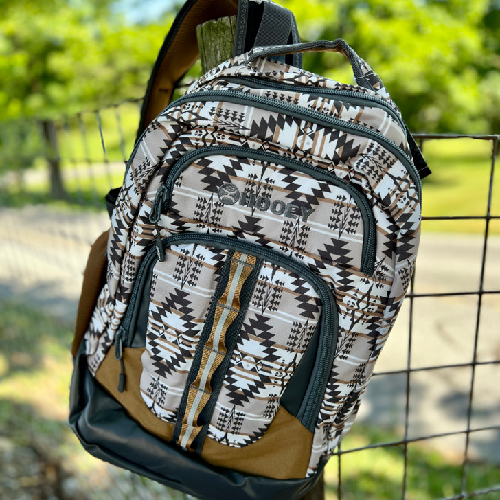 Hooey Ox Charcoal Aztec Backpack BP2603AZTN