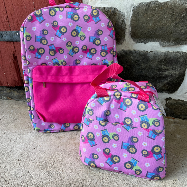 Pink Tractor Lunch Box JM-PTLB