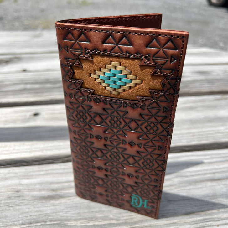 Red Dirt Hat Co Aztec Lace Inlay Rodeo Wallet 23111876W10