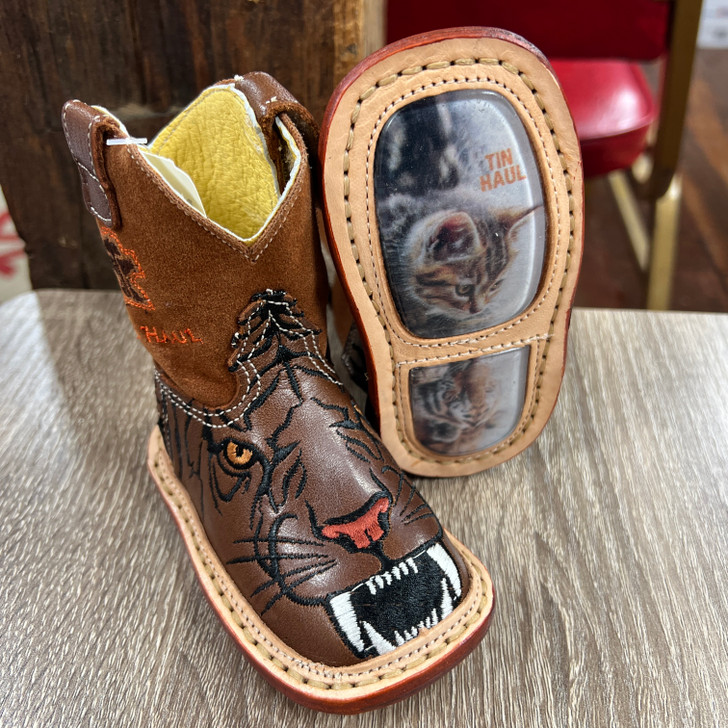 Tin Haul Infant Wild Tiger Purr-fectly Wild Boots 14-016-0007-1750-BR