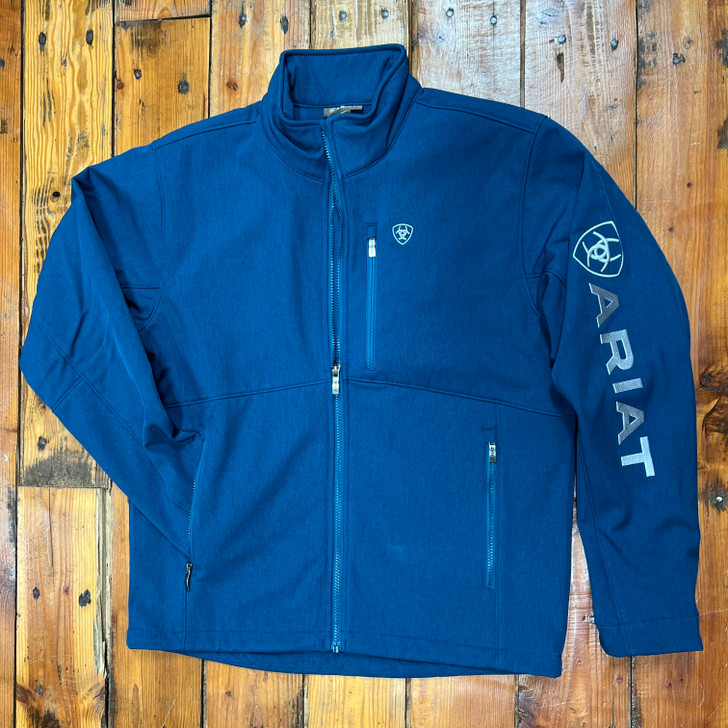 Ariat Men's Blue Logo Softshell Jacket