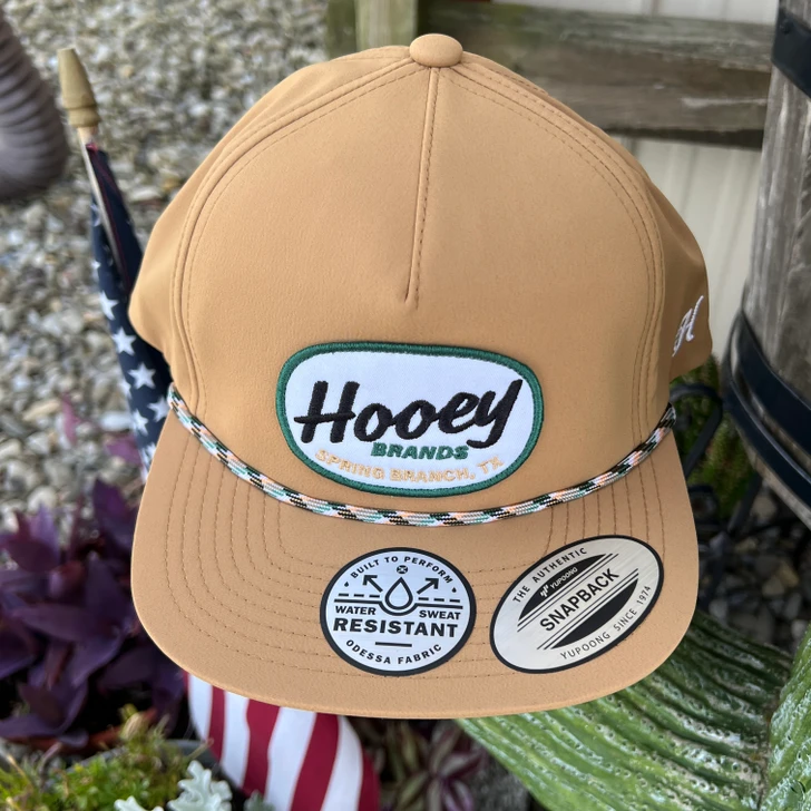 Hooey Local Tan with Teal & Brown Patch Hat 2499T-TN