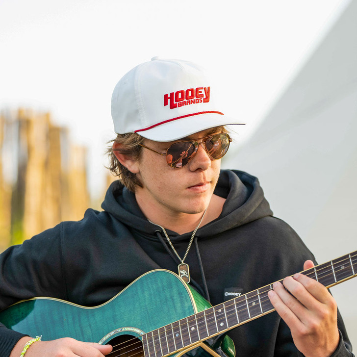 Hooey White Knuckle White with Red Hat