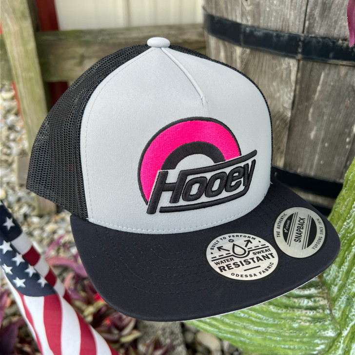 Hooey Youth Suds Grey & Black with Pink Logo Hat 2315T-GYBK-Y
