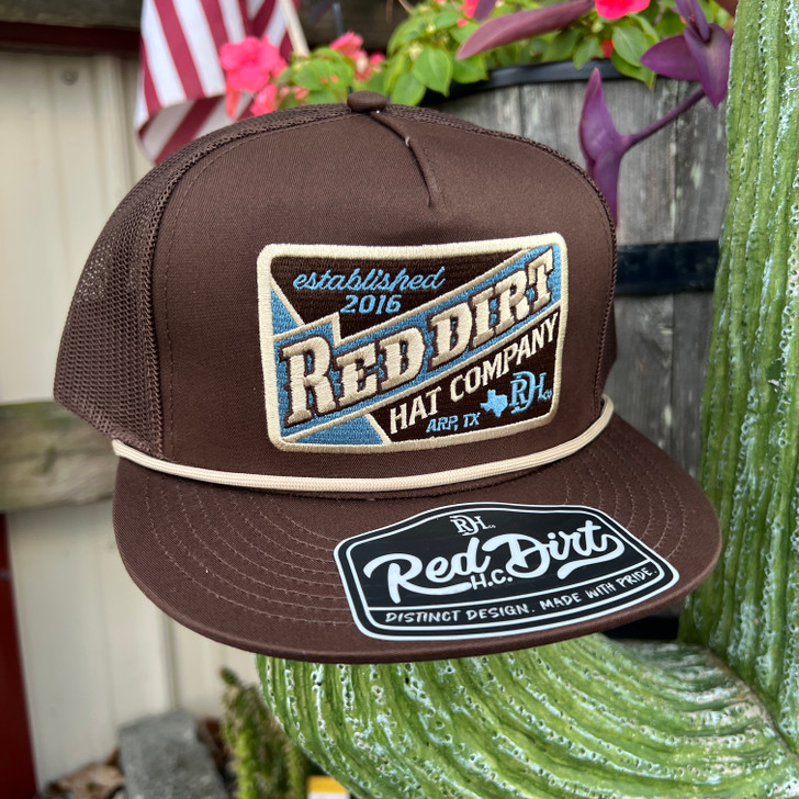 Red Dirt Hat Co. Logo True Grit Brown Hat