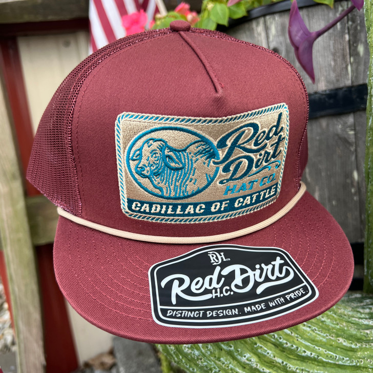 Red Dirt Hat Co. Cadillac of Cattle Burgundy Hat