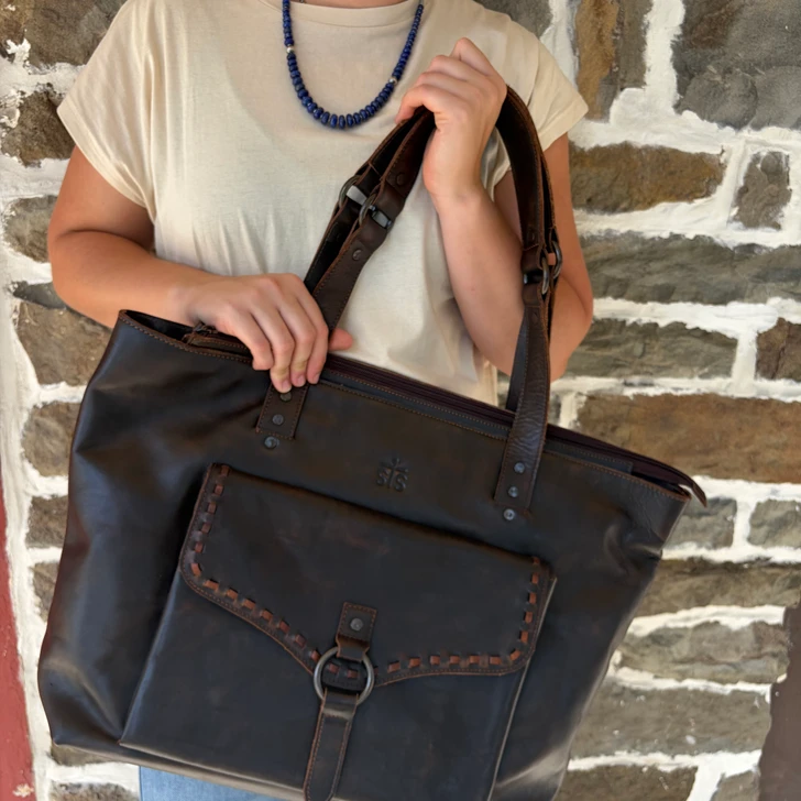 STS Ranch Bandera Chocolate Carry All Tote STS34011