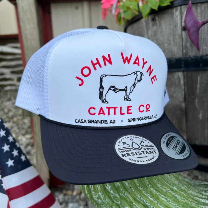 Hooey White John Wayne Trucker Hat