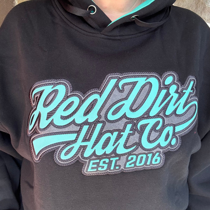 Red Dirt Hat Co. Adult Black Varsity Hoodie RDHC-T-224