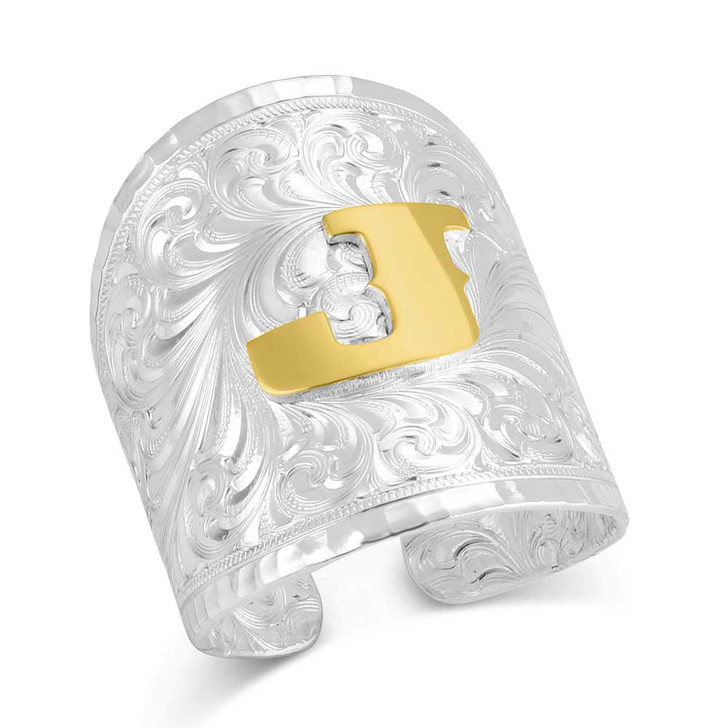 Out West Initial Ring - style J