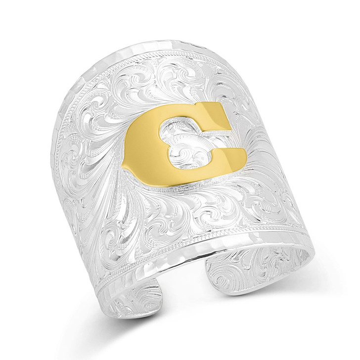 Out West Initial Ring - style C
