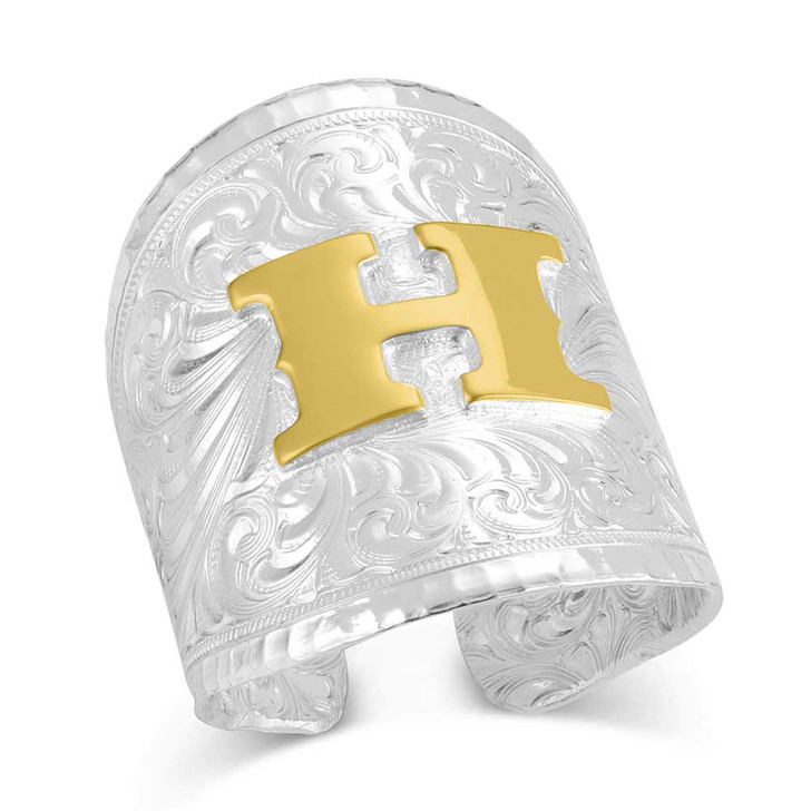 Out West Initial Ring - style H