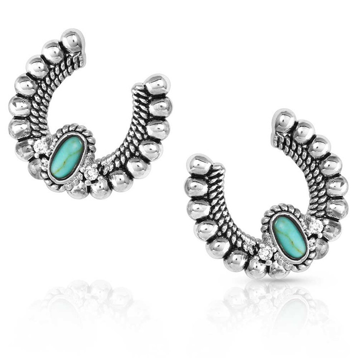 Montana Silversmiths Lucky Roads Turquoise Earrings ER5467
