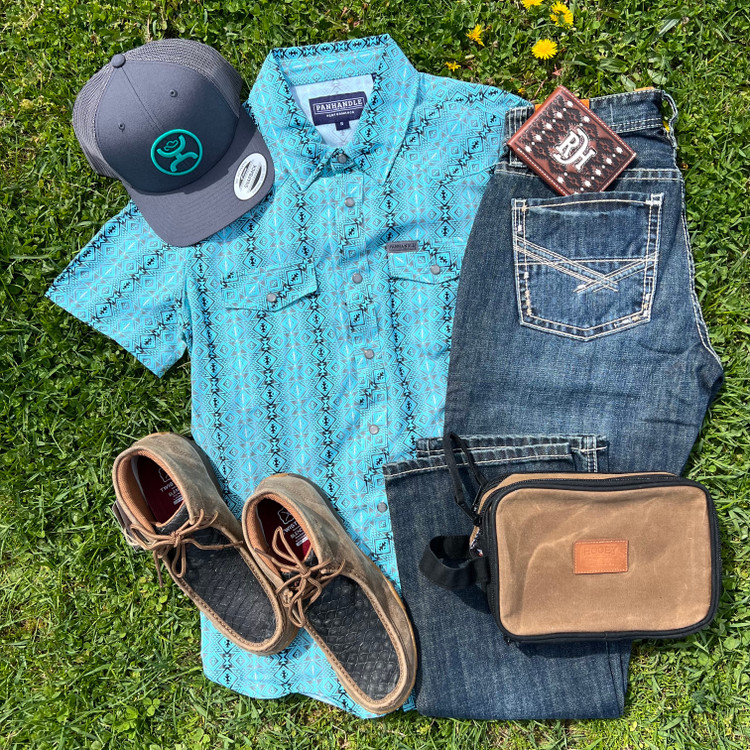 Men's Fun Turquoise Outfit Of The Day - June 19, 2024