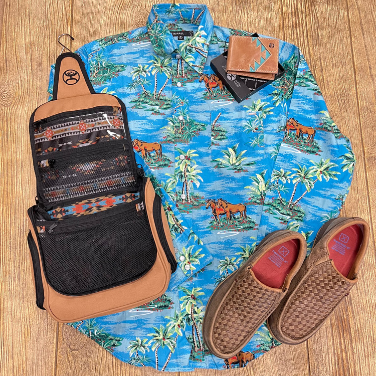 Mens'  Beach Cowboy Outfit Of The Day