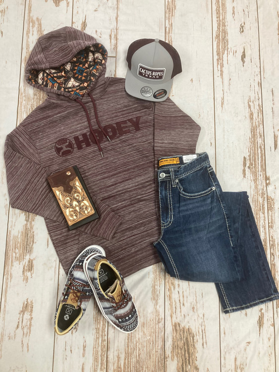 Men's Maroon Outfit of the Day