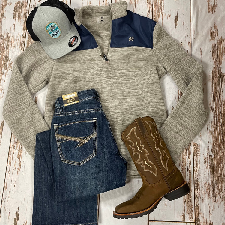 Men's Cozy Quarter Zip Outfit of the Day 