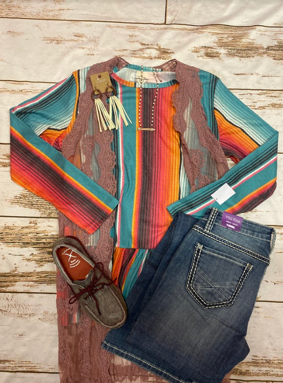 Ladies Serape Outfit of the Day