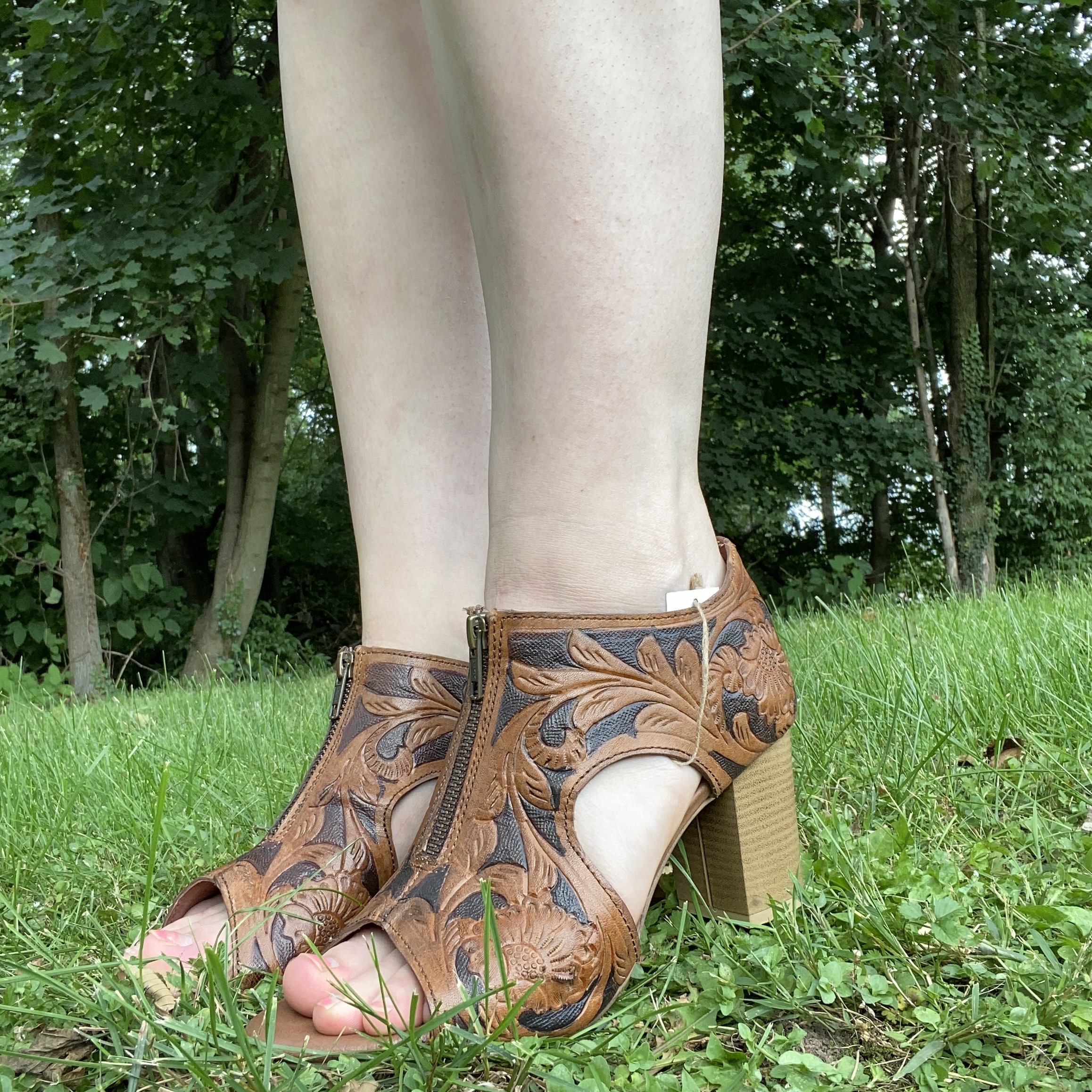 【Ameri VINTAGE】CROOKED HOLE SANDAL CROOKED HOLE SANDAL