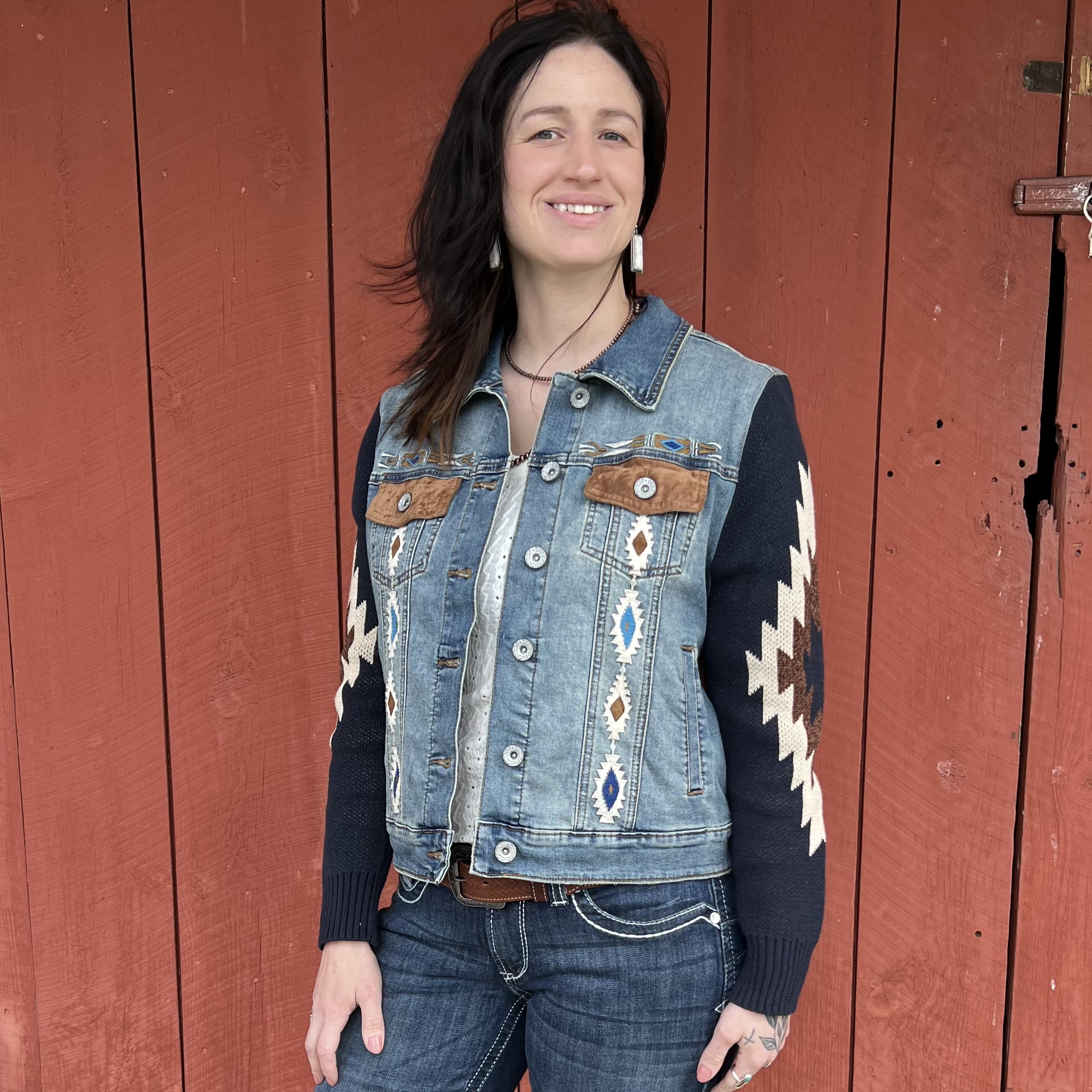 Scully Ladies Denim Sweater Jacket HC639 - Stockyard Style