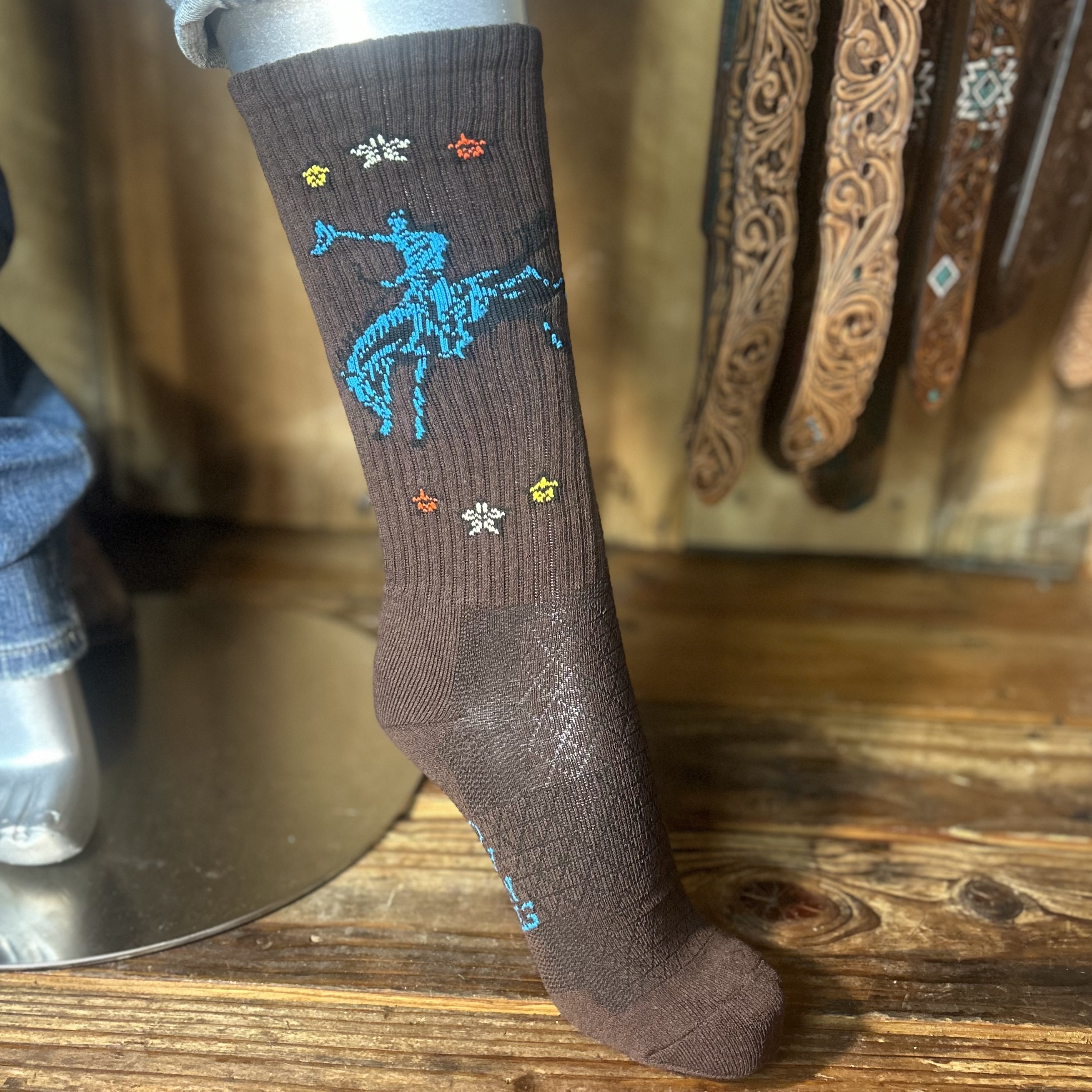 Lucky Chuck Long Live Brown Performance Sock LC12-12127