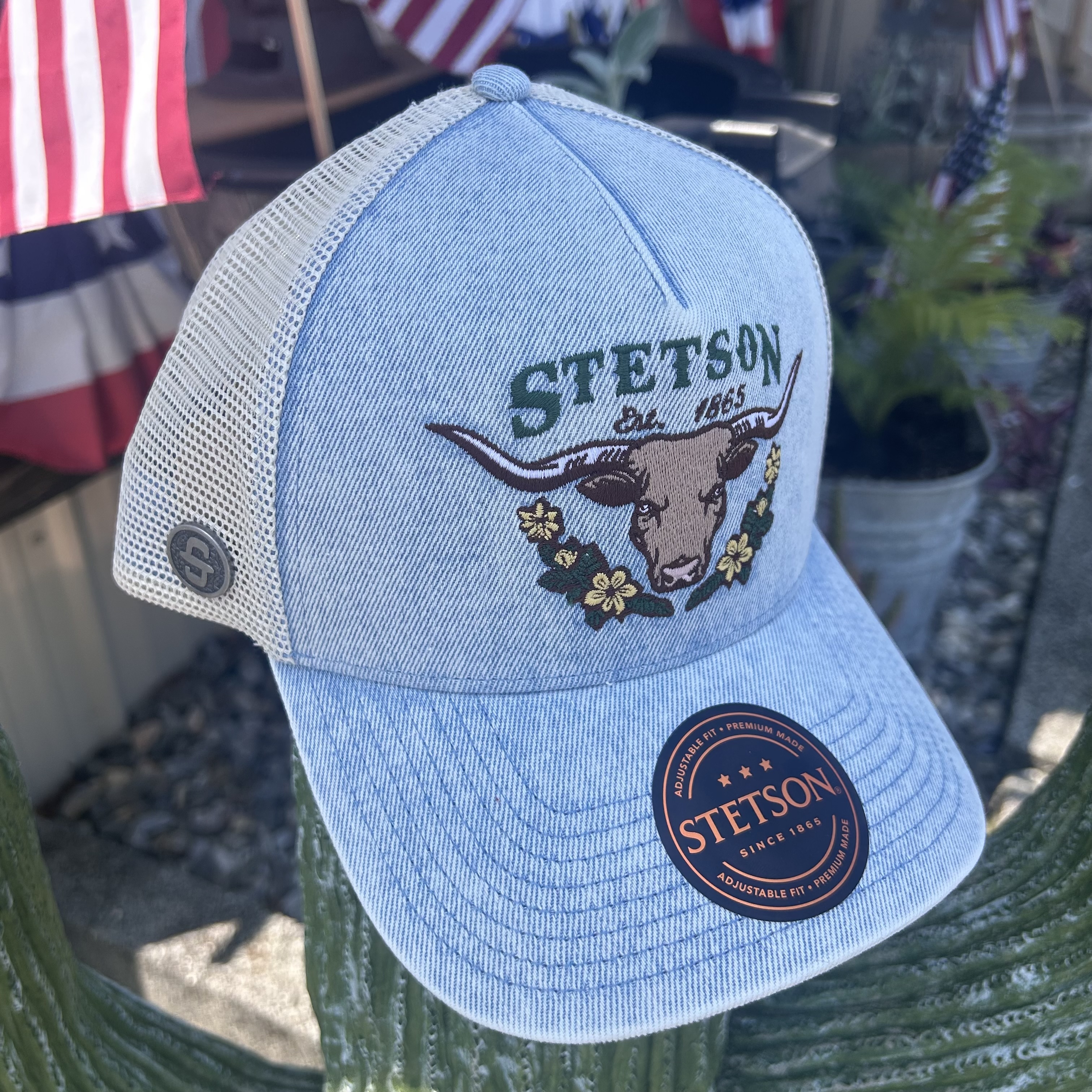 Stetson Longhorn With Floral Embroidery Hat - Stockyard Style