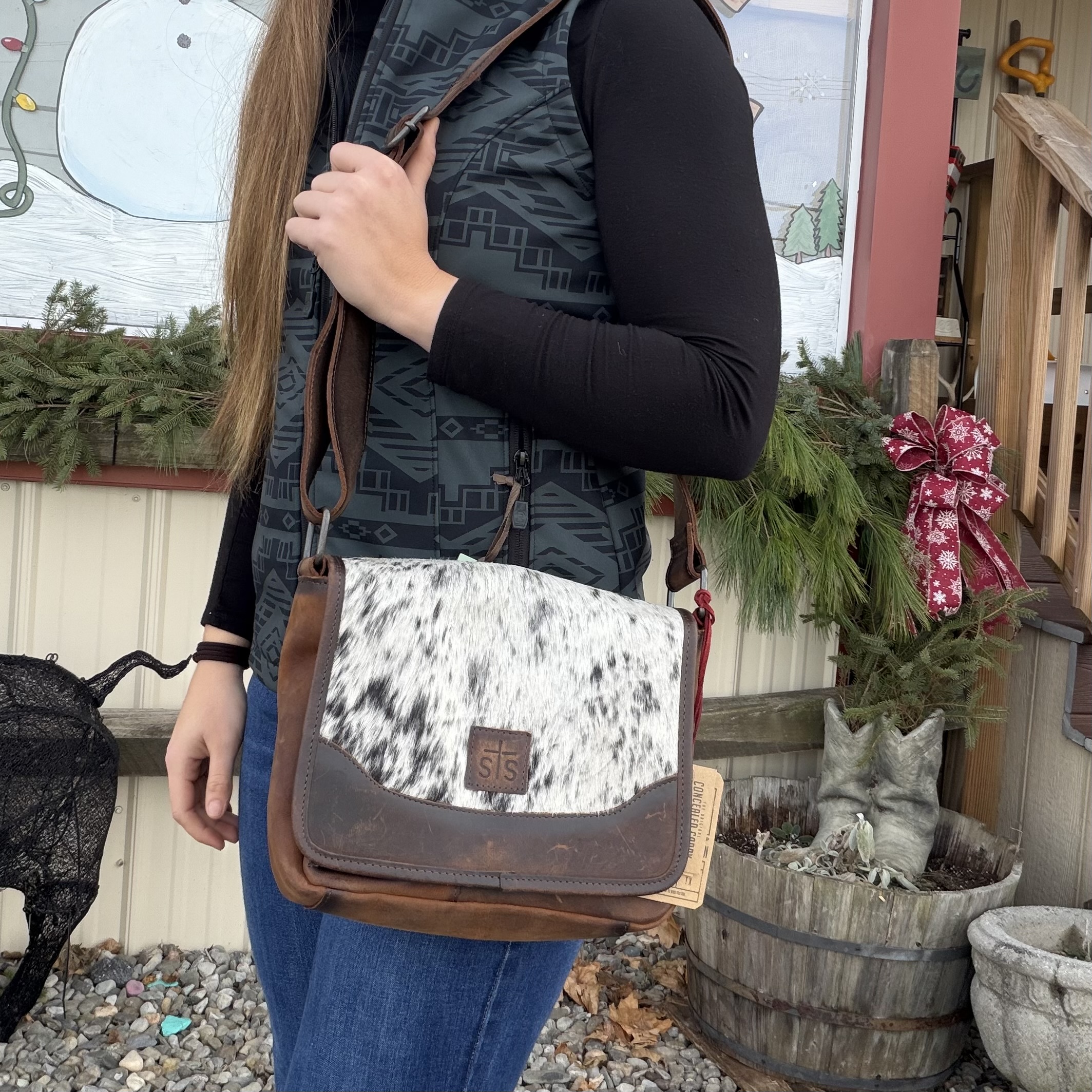 STS Ranch Cowhide Della Crossbody - Stockyard Style