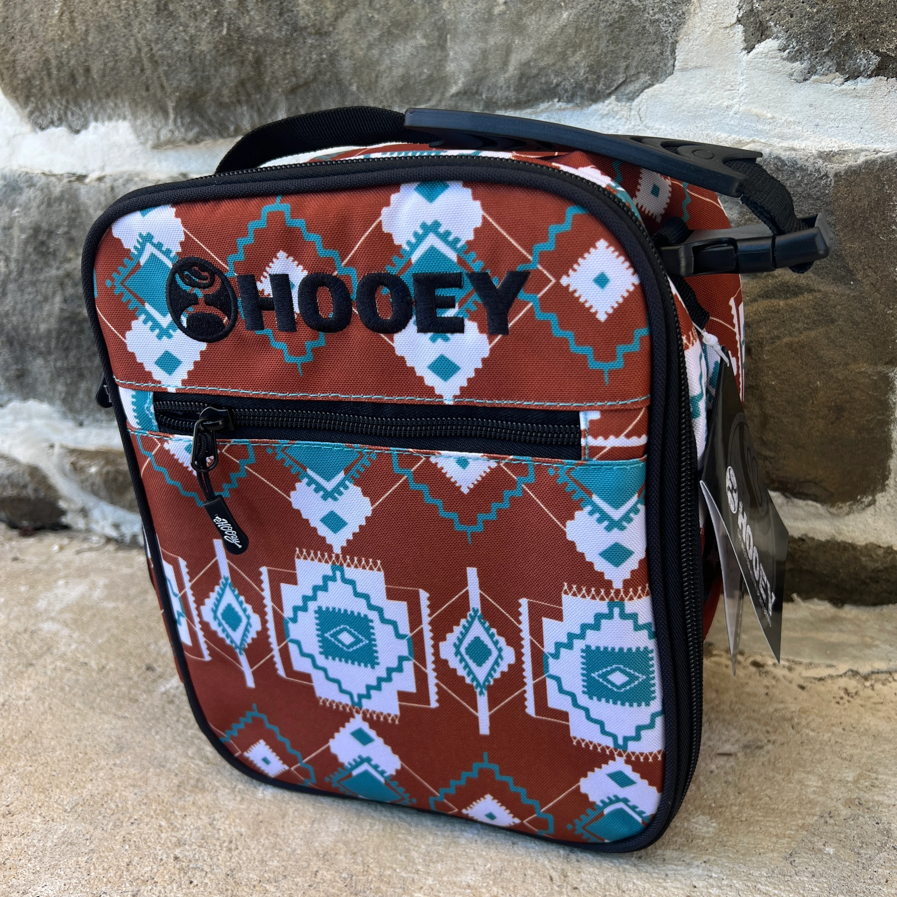 Hooey Rust And Teal Aztec Lunch Box - Stockyard Style