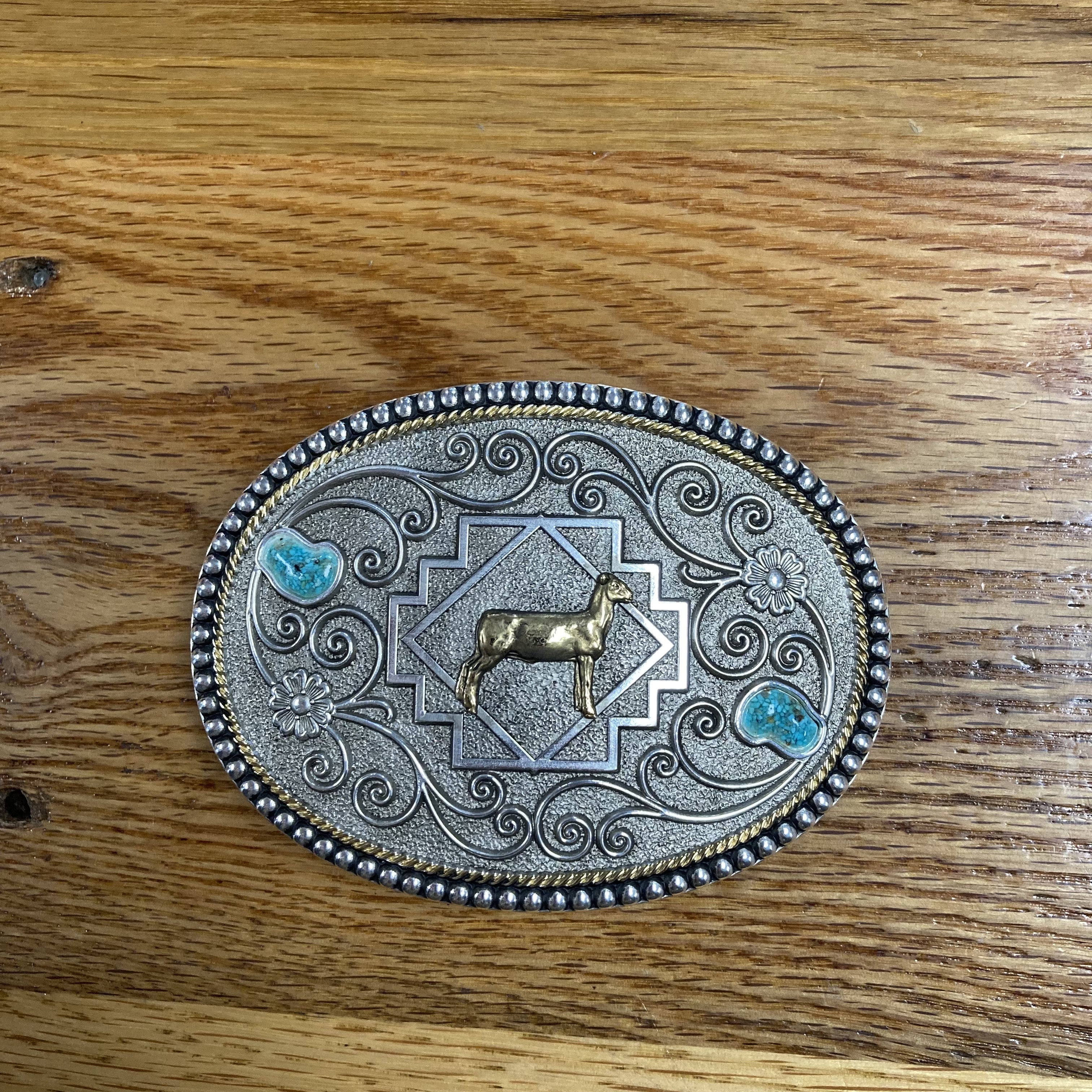 Girl's Western Style Floral Belt Buckle