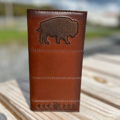 Red Dirt Hat Co. Raised Bison Rodeo Wallet 24170876W12