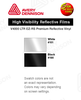 V4000 Premium LTR EZ-RS Reflective Cut Vinyl