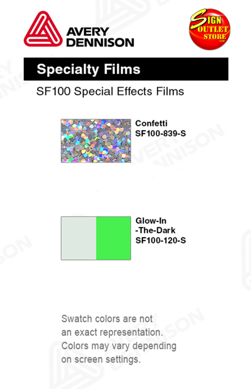 Avery SF100 Special Effects Vinyl