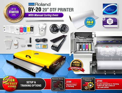 Roland BY-20 20" Direct to Film Printer/Cutter - Starter Level Bundle