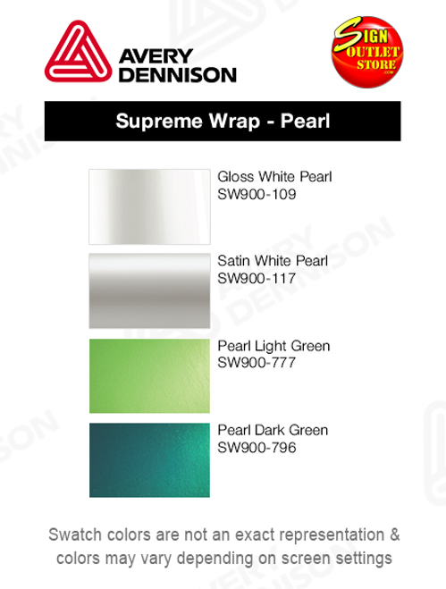 Avery Supreme Wrap EZ-RS Pearl Colors